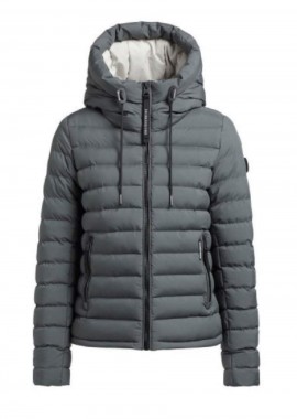 KHUJO Μπουφάν LOVINA3 MATT - ΓΚΡΙ-1200JK233