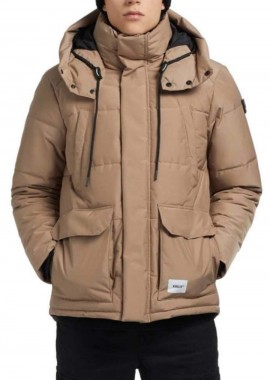 KHUJO - KHUJO Ανδρικό Μπουφάν PRIMERO2 - ΚΑΜΕΛ-2175JK233-BEIGE