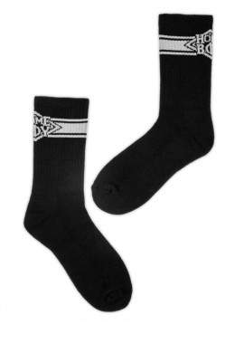 HOMEBOY Κάλτσες NAPPO STRIPE Sock (double pack) - ΜΑΥΡΟ-01SO1220-BLACK