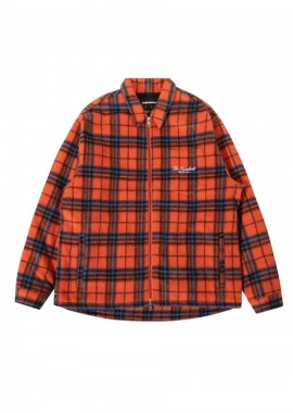 THE HUNDREDS - THE HUNDREDS Ανδρικές Ζακέτες Seville Plaid Woven - Πορτοκαλί-T24W108015-ORANGE