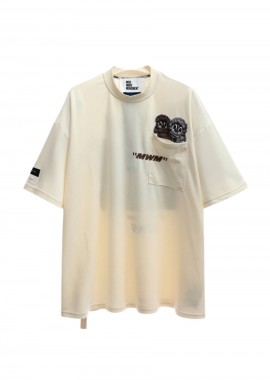 MWM Unisex Vanguards Dog T-Shirt – Μπεζ -MW082020619-BEIGE