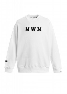 Mod Wave Movement - MOD WAVE MOVEMENT Unisex Φούτερ λαιμόκοψη CAPSULE MW093060036 - Λευκό-MW093060036-WHITE