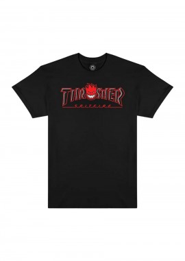 THRASHER - Thrasher x Spitfire Big Head T-Shirt Μαύρο-311671-BLACK