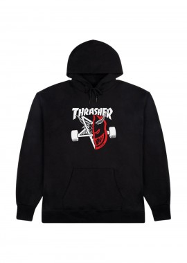 Thrasher x Spitfire Φούτερ Thrash & Burn - Μαύρο-315075-BLACK