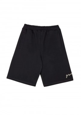 GRIMEY Shorts - Βερμούδες SAVAGE DOMAIN FRENCH TERRY BAGGY SWEATSHORTS - ΜΑΥΡΟ-GBSS189-BLACK