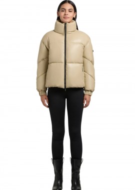 KHUJO KHALIA Γυναικείο Μπουφάν Μπεζ-1133JK253-BEIGE