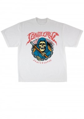 Santa Cruz Out Of Time Ανδρικό T-Shirt - Λευκό-SCA-TEE-13485-WHITE