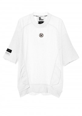 MOD WAVE MOVEMENT Unisex T-Shirt DOUBLE POCKETS ZIP MW082020477 - ΛΕΥΚΟ-MW082020477-WHITE