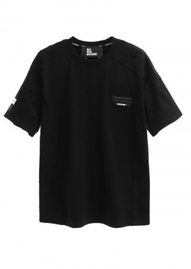 MOD WAVE MOVEMENT Unisex T-Shirt TEXTURED MW082020494 - ΜΑΥΡΟ-MW082020494-BLACK