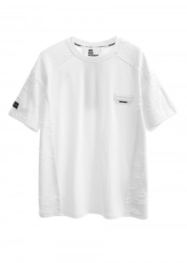 MOD WAVE MOVEMENT Unisex T-Shirt TEXTURED MW082020494 - ΛΕΥΚΟ-MW082020494-WHITE