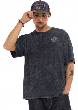 VON DUTCH - Von Dutch Ανδρικό T-Shirt Washed Print - Γκρι-VD/1/H/TR/PASS-GREY