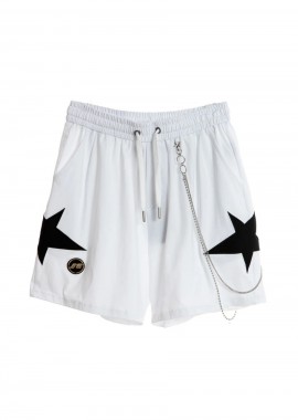 Mod Wave Movement - MOD WAVE MOVEMENT Unisex Βερμούδα Star Design - Λευκή-JT092040219-WHITE