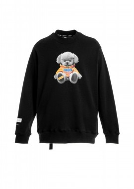Mod Wave Movement - MOD WAVE MOVEMENT Unisex Φούτερ Teddy Bear Oversized - Μαύρο-MW091060461-BLACK