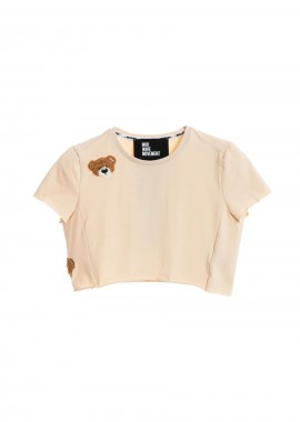 MOD WAVE MOVEMENT Γυναικείο Cropped Top - Μπεζ -MW092020437-BEIGE