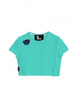 MOD WAVE MOVEMENT Γυναικείο Cropped Top - Πράσινο -MW092020437-GREEN