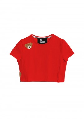 MOD WAVE MOVEMENT Γυναικείο Cropped Top - Κόκκινο -MW092020437-RED