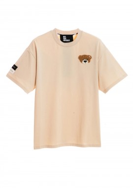 Mod Wave Movement - MOD WAVE MOVEMENT Unisex Oversized T-Shirt - Μπεζ -MW092020438-BEIGE