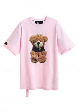 MOD WAVE MOVEMENT Unisex Oversized T-Shirt - Ροζ -MW092020447-PINK