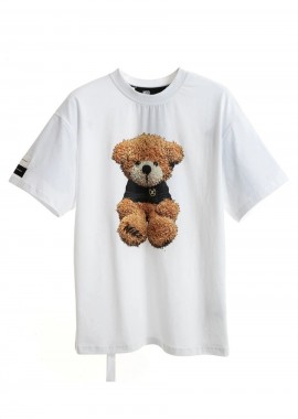 MOD WAVE MOVEMENT Unisex Oversized T-Shirt - Λευκό -MW092020447-WHITE