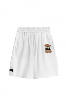 MOD WAVE MOVEMENT Unisex Βερμούδα Teddy Bear - Λευκή-MW092040450-WHITE