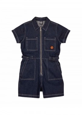 SANTA CRUZ - SANTA CRUZ Γυναικείο Line Up Utility Playsuit - Μπλε-SCA-WPT-1311-BLUE