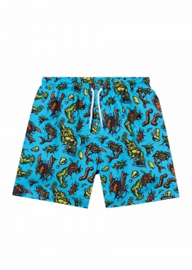 SANTA CRUZ Roskopp Monster Παιδικό Μαγιό - Μπλε-SCA-YSR-0261-BLUE
