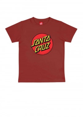 SANTA CRUZ - SANTA CRUZ Παιδικό T-Shirt Classic Dot - Κόκκινο-SCA-YTE-9201-RED