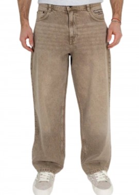 HOMEBOY - Homeboy Unisex Jeans Baggy - Ξεβαμμένο Καφέ-01PA0385-UNKNOWN