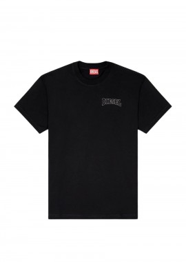 DIESEL - Diesel T-NORM-V16 Ανδρικό T-Shirt - Μαύρο-S26A220060PLAT-BLACK