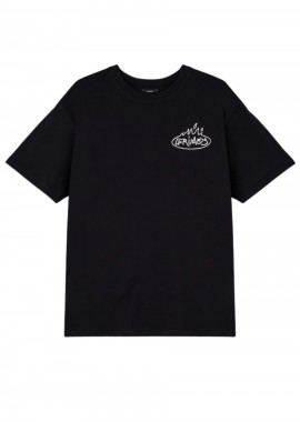 GRIMEY Unisex T-Shirt The Character - Μαύρο-GAC805-BLACK