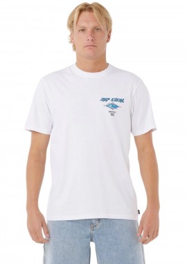 RIP CURL - Rip Curl Fade Out Icon Tee Ανδρικό T-Shirt -Λευκό-0CAMTE-WHITE