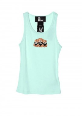 MOD WAVE MOVEMENT Αμάνικες Μπλούζες MIKE TEDDY TANK TOP - VD072010524 - BLUE-VD072010524-BLUE