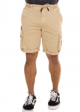 VON DUTCH Cargo Ανδρική Βερμούδα - Μπεζ-VD/1/BER/PISTON/B-BEIGE