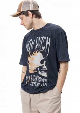VON DUTCH - Von Dutch Ανδρικό T-Shirt Skull - Γκρι-VD/1/H/TR/POST/AN-GREY