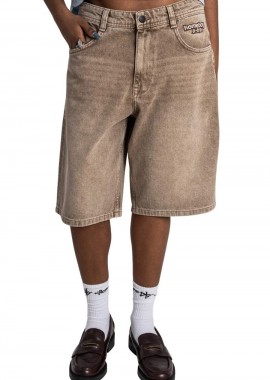 HOMEBOY Unisex Denim Βερμούδα Baggy - Μπεζ-01SH0385
