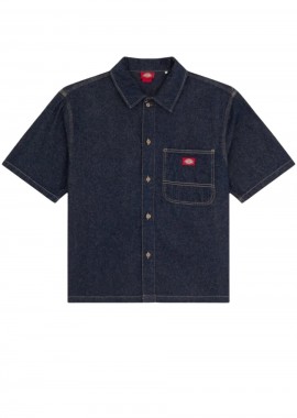 DICKIES - DICKIES Denim Shirt SS Ανδρικό Πουκάμισο-DK0A88PHRIN1