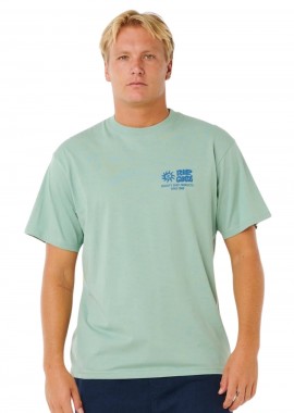 RIP CURL Ανδρικό T-Shirt με Print - Πράσινο-0XPMTE-GREEN