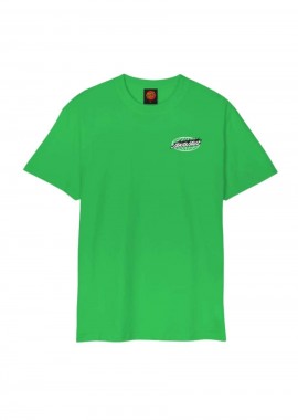 SANTA CRUZ - SANTA CRUZ t-shirt ανδρικό Global Flame Dot - Πράσινο-SCA-TEE-11164-GREEN