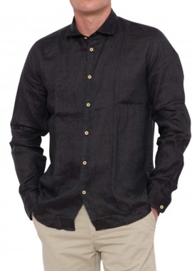 SEINSE - SEINSE Πουκάμισα CAMICIA M/L - ΜΑΥΡΟ-CE910SS-BLACK
