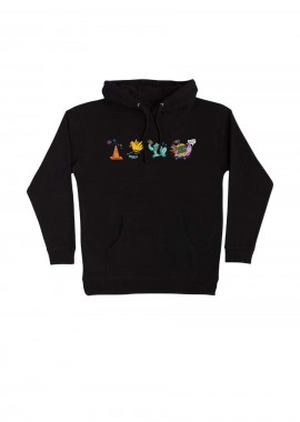 SANTA CRUZ - SANTA CRUZ Φούτερ με Κουκούλα Skate Like A Girl - ΜΑΥΡΟ-SCR-HDY-0107-BLACK