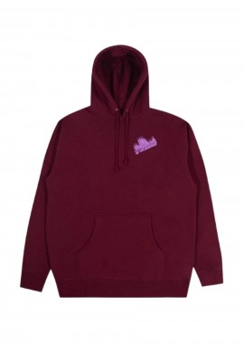 THE HUNDREDS - THE HUNDREDS Φούτερ με Κουκούλα Blurred Slant - ΜΠΟΡΝΤΟ-T24F102032-BURGUNDY