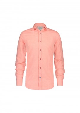 A FISH NAMED FRED Πουκάμισα Shirt linen orange - ORANGE-22.02.044-ORANGE