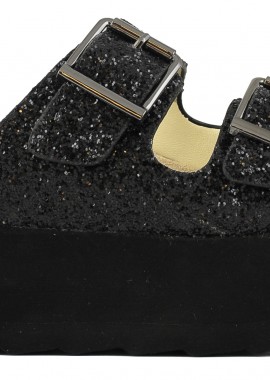 COLORS OF CALIFORNIA Γόβες- Πλατφόρμες Bes in glitter with buckles - -HC.BES022