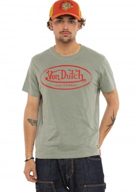 Von Dutch Ανδρικό T-Shirt Logo Tee - Χακί-VD/P/1/TR/BRAD/26A-KHAKI