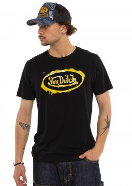 Von Dutch Ανδρικό T-Shirt Graphic Logo Tee - Μαύρο-VD/P/1/TR/GRAPH/C-BLACK