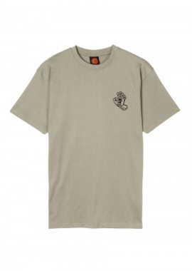 SANTA CRUZ - Santa Cruz Stamped Screaming Hand T-Shirt-SCA-TEE-13437-GREY