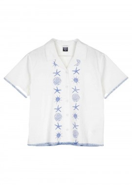 SANTA CRUZ - SANTA CRUZ Γυναικείο Πουκάμισο Reef SS - Λευκό -SCA-WST-0132-WHITE
