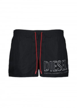 DIESEL - DIESEL Ανδρικό Μαγιό Boxer Shorts - Μαύρο -S26A205120QKBJ-BLACK