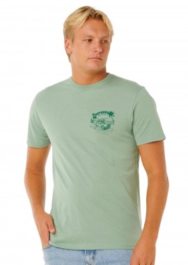 RIP CURL - Rip Curl Keep On Trucking Ανδρικό Tee - Πράσινο-0XWMTE-GREEN