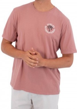 HURLEY - HURLEY Ανδρικό T-Shirt Palm - Ροζ-MMTS09552-PINK